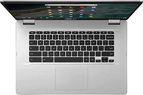 ASUS Chromebook 15.6" FHD N3350 4GB 64GB Chrome OS C523NA-IH44F - Silver - Like New