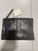 ALLSAINTS BETTINA LEATHER CLUTCH BAG - BLACK - Brand New