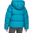 LW3RP696 LEVI'S WOMEN'S SELMA HOODED PUFFER JACKET OCEAN BLUE SIZE M - Brand New
