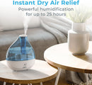 Pure Enrichment Ultrasonic Humidifier for Bedroom PEHUMIDIF Blue/White Like New