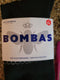 BOMBAS HONEYCOMB UNISEX CREW SOCKS - SIZE: MEN M - BLACK/GRAY - Brand New
