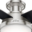 Hunter Fan Company Dempsey Indoor Low Profile Ceiling Fan, 44" - Brushed Nickel - Like New