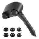 Naipo Handheld Dual-node Percussion Massager with Replaceable Attachments Black - Like New