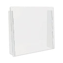 DEFLECTO COUNTER TOP BARRIER WITH FULL SHIELD 27" X 6" X 23.75" CLEAR 2/CARTON - Brand New