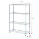 Alera ALE Residential Wire Shelving Four-Shelf 36w x 14d x 54h Silver B01409DUEY - Brand New