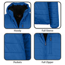 GALAXY BY HARVIC SPIRE BY GALAXY MEN'S SHERPA LINED HOODED PUFFER JACKET - XL - Brand New