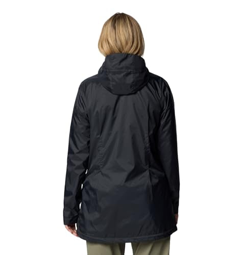COLUMBIA WOMEN'S SWITCHBACK II LINED LONG JACKET WOMEN XL BLACK - Brand New