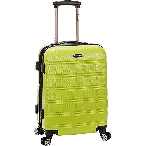 ROCKLAND MELBOURNE HARDSIDE EXPANDABLE SPINNER WHEEL LUGGAGE - LIME CARRY-ON - Brand New