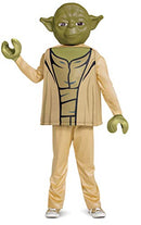 Yoda Costume for Kids, Official Deluxe Lego Star Wars Costume with Mask and Robe - Brand New