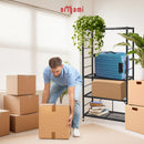 ORIGAMI R2 SERIES FOLDING STEEL STORAGE RACK WITH ADJUSTABLE SHELVES - BLACK - Like New