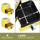 Paula Deen 8.5QT 1700 Watt Large Air Fryer, Square Single Basket System - Yellow - Like New