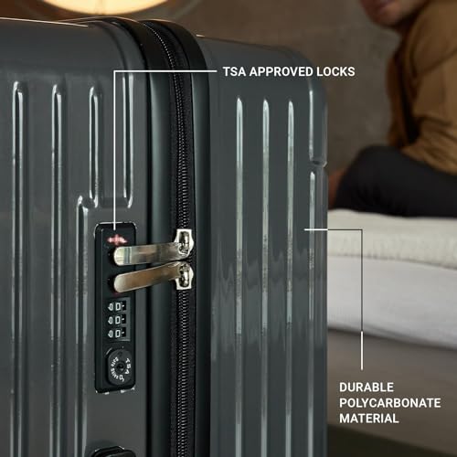 AROMA360 Hotel Collection^(TM^) Check-In Luggage 4-Spinner Wheels 28" - Black - Like New