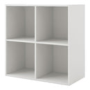 Furniture of America Seni Stackable Wood 4-Shelf Bookcase - White - Brand New