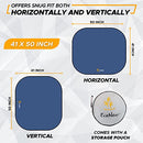EcoNour Premium 2-Piece Foldable Spring RV Windshield Sunshade B0BSXM732Q - Grey - Brand New