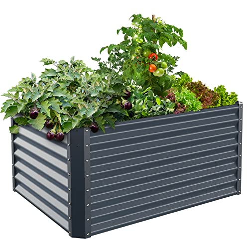SAVANA Galvanized Raised Garden Bed Galvanized Raised Garden - Scratch & Dent
