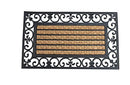 Zings & Thingz 57073439 Fiber and Frills Doormat, Black - Brand New