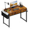 LUFEIYA 40" Desk with Drawers, 39" Home Office Desks, 3 Fabric Storage Drawer - Like New