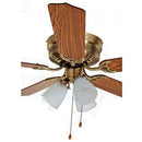 Boston Harbor 555706 CF-78049L Hugger Ceiling Fan 3 Light, Brown - Brand New