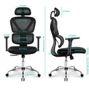 KERDOM Ergonomic Office Chair Breathable Mesh Gaming Chair (S-Black) - Brand New