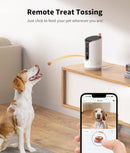 TKENPRO 2K Pet Camera Treat Dispenser, 360°View Dog Camera - - Scratch & Dent