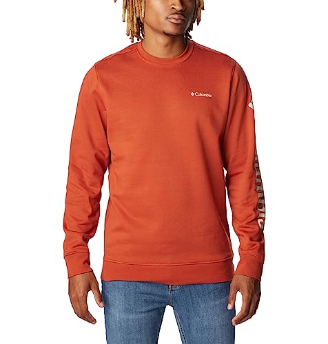 1957931 Columbia Men's Trek Crew CSC Sleeve Logo Warp Red L - Brand New
