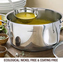 HOMI CHEF Mirror Polished NICKEL FREE Stainless Steel 4.5 Quart Stock Pot - Like New