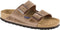 BIRKENSTOCK MEN'S ARIZONA SOFT FOOTBED SANDALS - SIZE: MEN 6 - TOBACCO BROWN - Like New