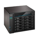 ASUSTOR LOCKERSTOR 10 AS6510T - 10 BAY NAS, 2.1GHZ QUAD-CORE - DARK GRAY - Like New