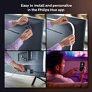 PHILIPS HUE PLAY GRADIENT LIGHTSTRIP 55 INCH - WHITE AND COLOR AMBIANCE - BLACK - Like New