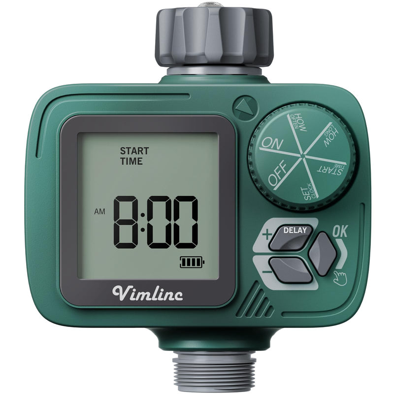 VIMLINC SPRINKLER TIMER PROGRAMMABLE WATER TIMER HOSE, DIGITAL, 1 OUTLET - GREEN Like New