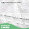 TURKIO BOHO FABRIC SHOWER CURTAIN 72 X 72 INCHES MODERN SHABBY CHIC - WHITE - Like New