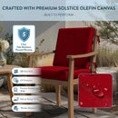 CALIFORNIA UMBRELLA, PATIO SEAT, 20 X 20 INCH, PREMIUM OUTDOOR MEMORY FOAM - Brand New