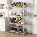 EZPEAKS Chrome 4-Shelf Shelving Unit with Shelf Liners Set 30W x 14D x 47H - Brand New