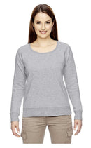 EC4505 Econscious Ladies' Organic/Recycled Heathered Fleece Raglan Pullover New