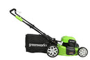 Greenworks LMF413 40V 21" Brushless Push Mower 4.0Ah 2.0Ah Charger - Green - Like New