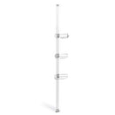 SIMPLEHUMAN SHOWER CADDY MATT STAINLESS STEEL + ANODISED ALUMINIUM - BT1109 - Brand New