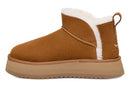1158590 KOOLABURRA BY UGG WOMEN KOOLA ULTRA MINI PLATFORM ANKLE BOOT CHESTNUT 6 - Brand New