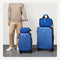 Amazon Basics 4-Piece Luggage Set, Including Two Hardside Suitcases - Navy Blue - Like New