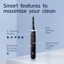 ORAL-B IO SERIES 5 LUXE BUNDLE (1) IO5 ELECTRIC TOOTHBRUSH, RECHARGEABLE - BLACK - Like New