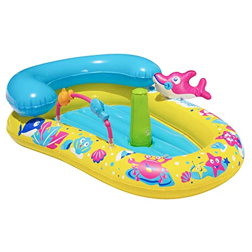 BANZAI JR. SPLASH DISCOVERY ACTIVITY CENTER - 9-24 MONTHS - YELLOW/MULTI COLORED - Like New