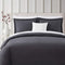 BIBB HOME 3-PIECE HEAVYWEIGHT FLANNEL DUVET COVER SET - SIZE: QUEEN - GRAY - Brand New