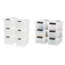 IRIS USA Inc TB-56D 53 Quart Stack & Pull Box Multi-Purpose 6 Pack Storage Bin - Like New
