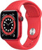 Apple Watch 6 (GPS + Cellular) 44mm Red Aluminum Case M07K3LL/A Like New