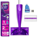 SWIFFER WETJET HARDWOOD FLOOR SPRAY MOP CLEANER STARTER KIT - PURPLE - Brand New