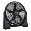 ALERA 20 3-SPEED SUPER-CIRCULATOR TILT FLOOR FAN - BLACK - Like New