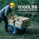 Landworks Utility Service Cart Wheelbarrow Power Wagon Super Duty Electric - Like New