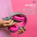 JLAB JBUDDIES STUDIO 2 WIRED KIDS HEADPHONES - BLACK/PINK - Brand New