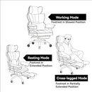Efomao Big and Tall Office Chair 440LBS, Purple Heavy Duty Executive Chair - Like New