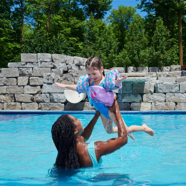 SWIMWAYS ARIEL DISNEY PRINCESS SWIM TRAINER LIFE JACKET POLYESTER - MULTI - Like New