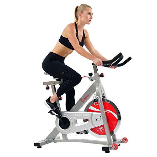 SUNNY HEALTH & FITNESS BELT DRIVE PRO INDOOR CYCLING BIKE - SF-B901B - GRAY - Like New